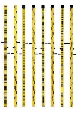 MSLS2 2m Barcoded Manganese Staff For Leica Sprinter Series Digital Level