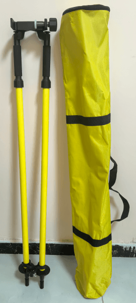 LSBY Bipods for Levelling Staff (Yellow; for 3~6cm Staff; Height 1.2m~1.8m)