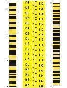 MS-A Disposable Levelling Staff Sticker-A (2 barcoded code+ graduated code)